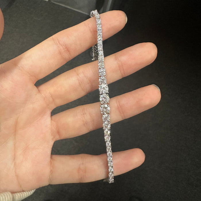 Gradient Moissanite Tennis Bracelet – 3 Size Options