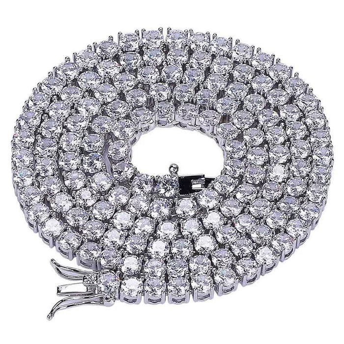 Long Moissanite Tennis Chain