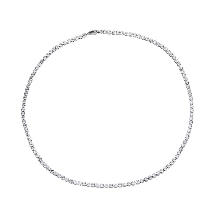 Long Moissanite Tennis Chain