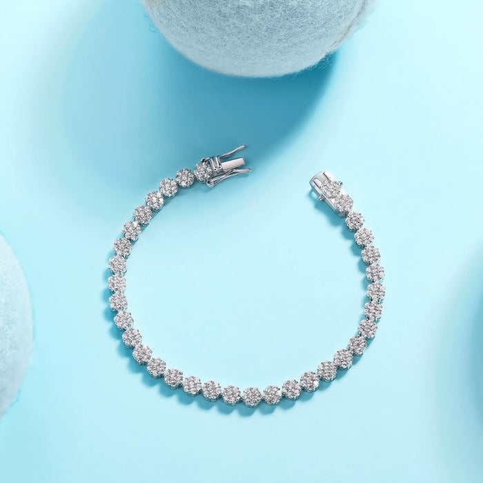 Moissanite Tennis Bracelet –  Triple Length Options