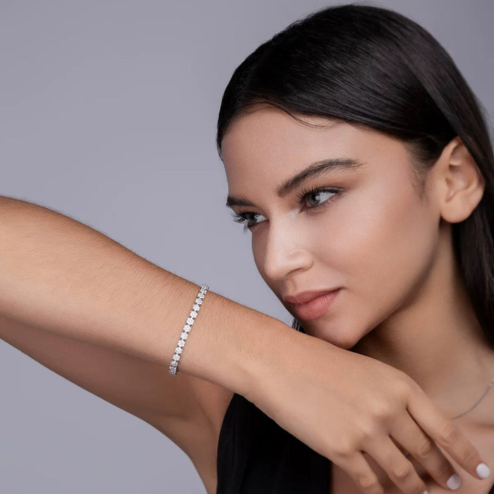 Moissanite Tennis Bracelet –  Triple Length Options