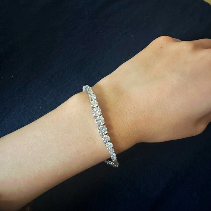 Gradient Moissanite Tennis Bracelet – 3 Size Options