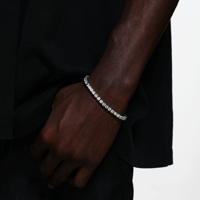 4.0mm Moissanite Tennis Bracelet – Bold Sparkle in Two Lengths
