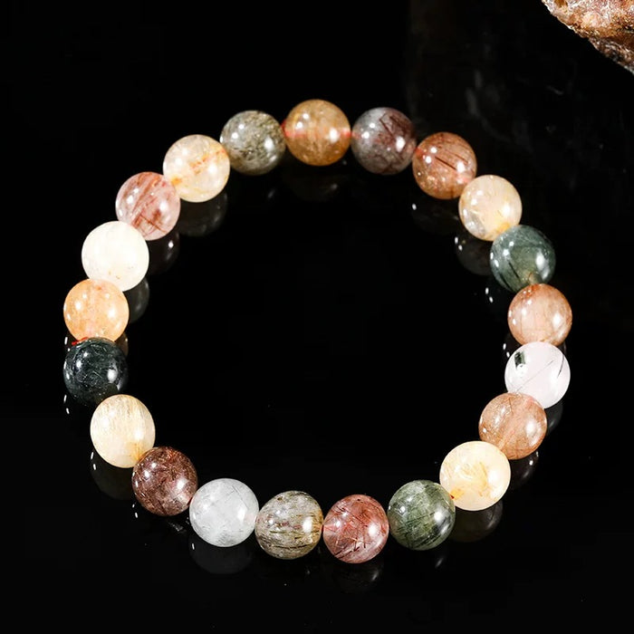 Buddha Stones Various Agate Crystal  Bracelet
