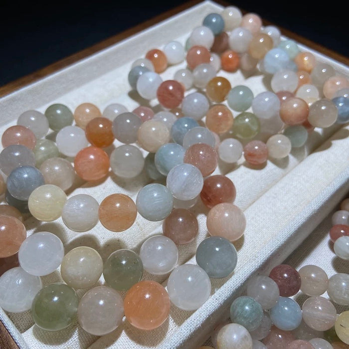 Buddha Stones Various Agate Crystal  Bracelet