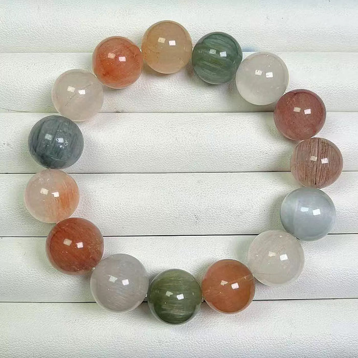 Buddha Stones Various Agate Crystal  Bracelet