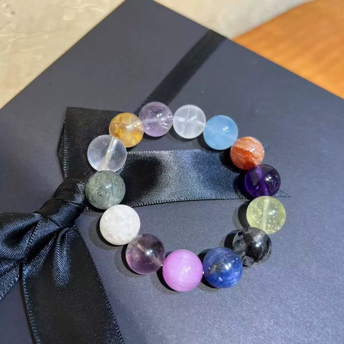 Buddha Stones Various Agate Crystal  Bracelet