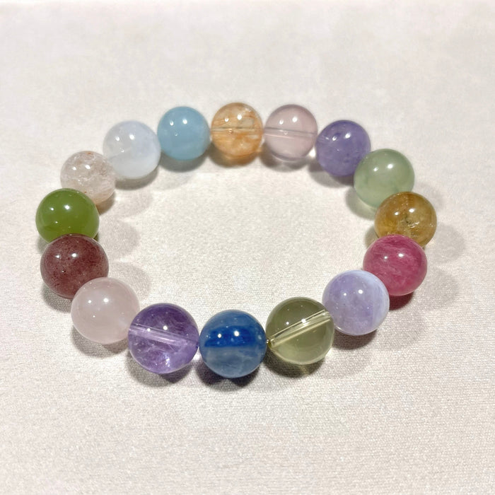 Buddha Stones Various Agate Crystal  Bracelet