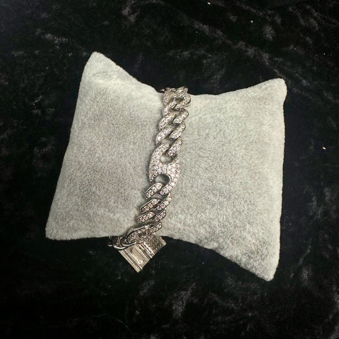 4.41ct Moissanite Cuban Link Bracelet – Iced Out Classic