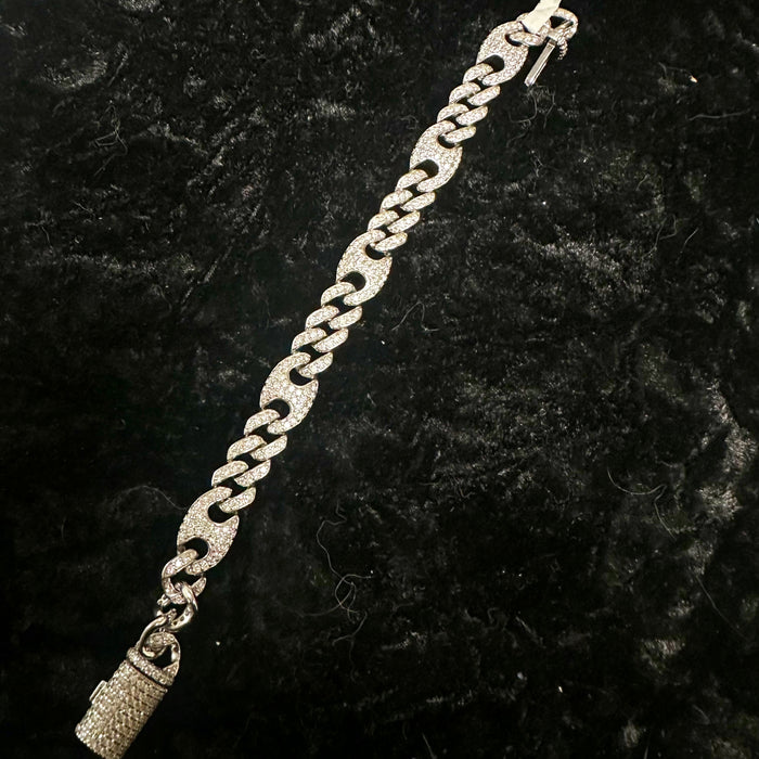 4.41ct Moissanite Cuban Link Bracelet – Iced Out Classic