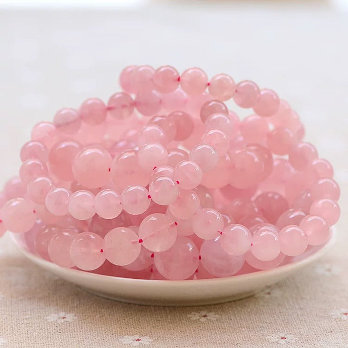 Rose Quarts Bead Bracelet