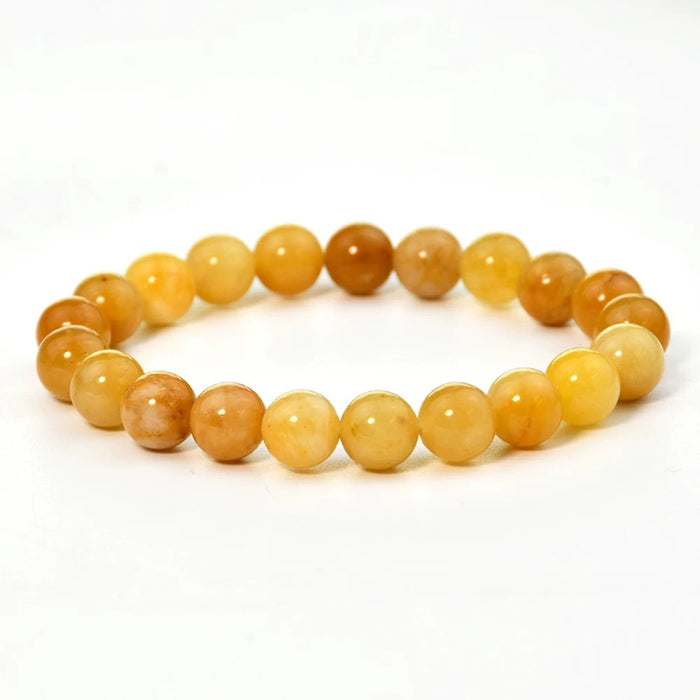 Quartzite Jade Bead Bracelet