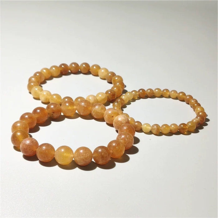 Quartzite Jade Bead Bracelet