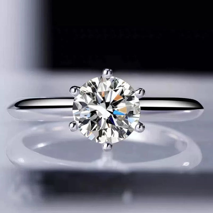 5 Carat Moissanite Engagement Ring – Classic Promise Ring