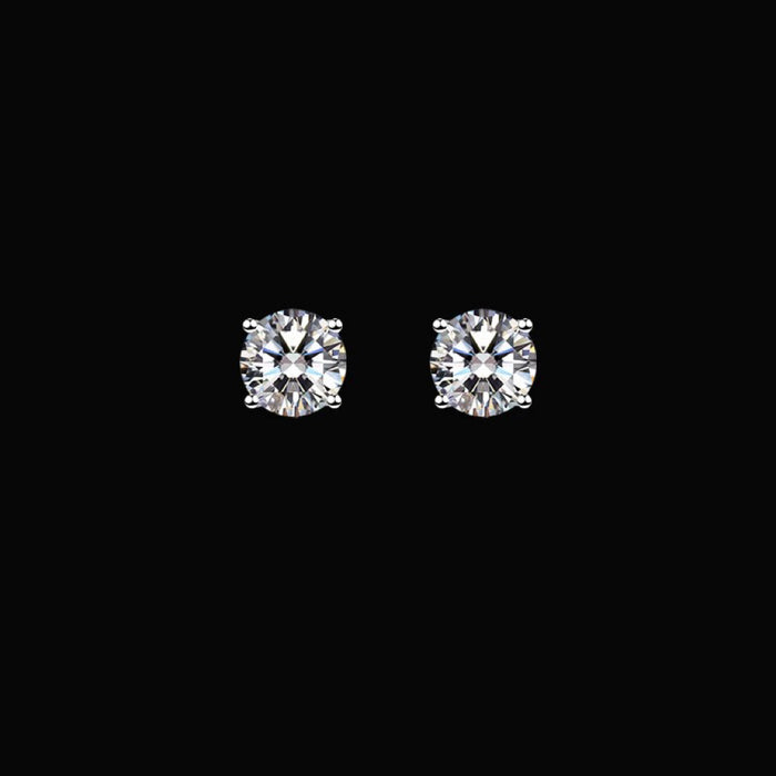 0.5ct Moissanite Stud Earrings – Dainty Sparkle for Everyday