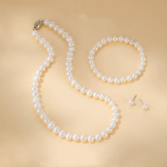 Timeless Freshwater Pearl Set – 3-Piece Elegant Gift Set